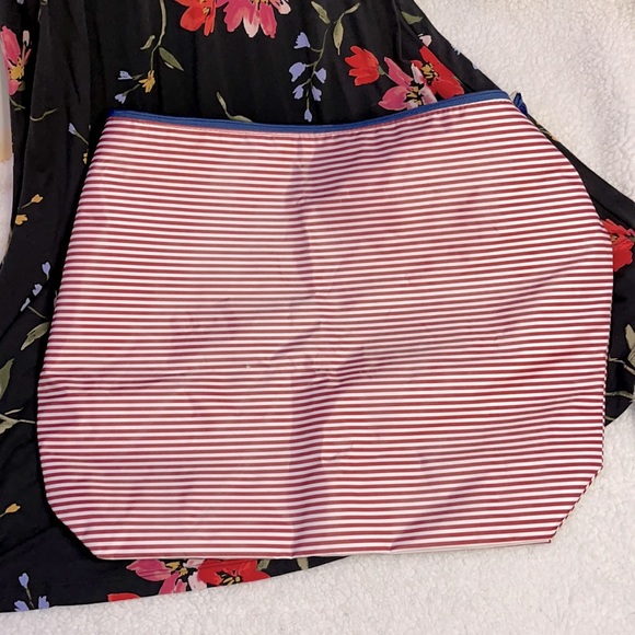 LANCÔME Tote Red & White Nautical Striped Tote - Picture 2 of 7